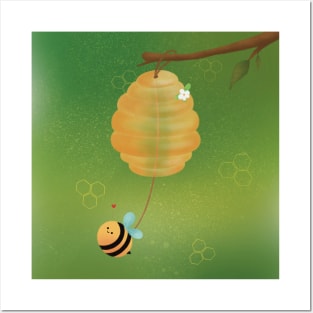 Bee Wind Chime Posters and Art